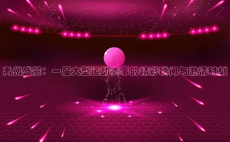 中欧app体育百度技术学院禹州盛景：一届大型运动赛事的精彩瞬间与激情时刻